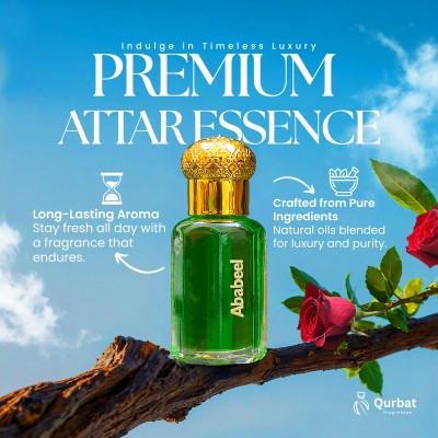 Qurbat Ababeel Attar | Luxury Perfume Oil | 12+ Hours Lasting | 6 ml Attar (Floral, Citrusy, Spicy & Woody)