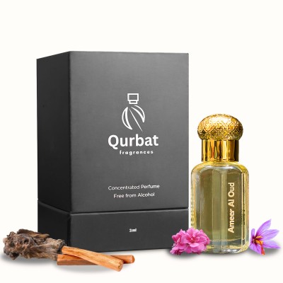 Qurbat Ameer Al Oud Attar | Luxury Perfume Oil | 12+ Hours Lasting | Attar (Spicy, Floral & Woody) (6 ml)